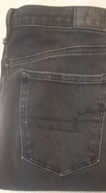 American Eagle Outfitters Black Faded Women's Super High Rise Jeggings Size 10